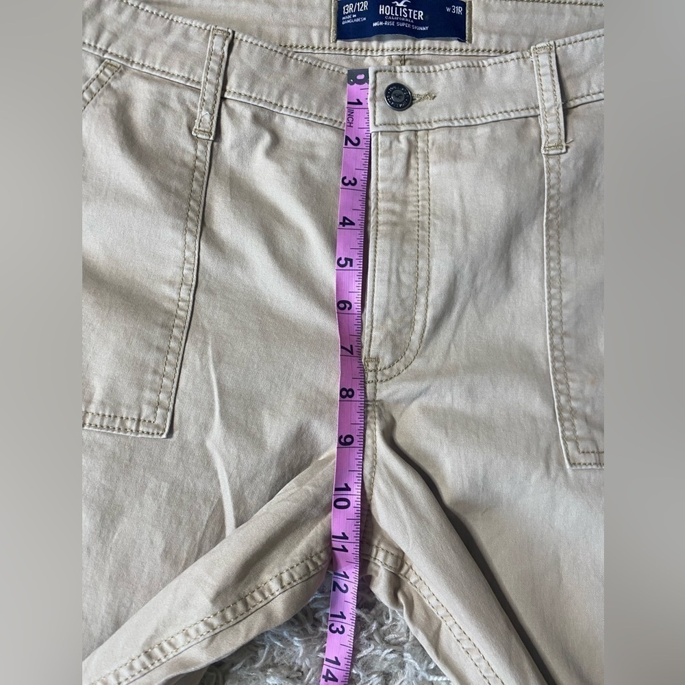 Hollister NWOT Women’s High Rise Super Skinny Cargo Pant Size 13R / 31R - Picture 9 of 10